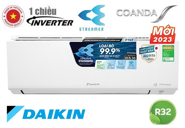 Điều hòa Daikin 1 chiều inverter 18000 BTU FTKF50XVMV/RKF50XVMV